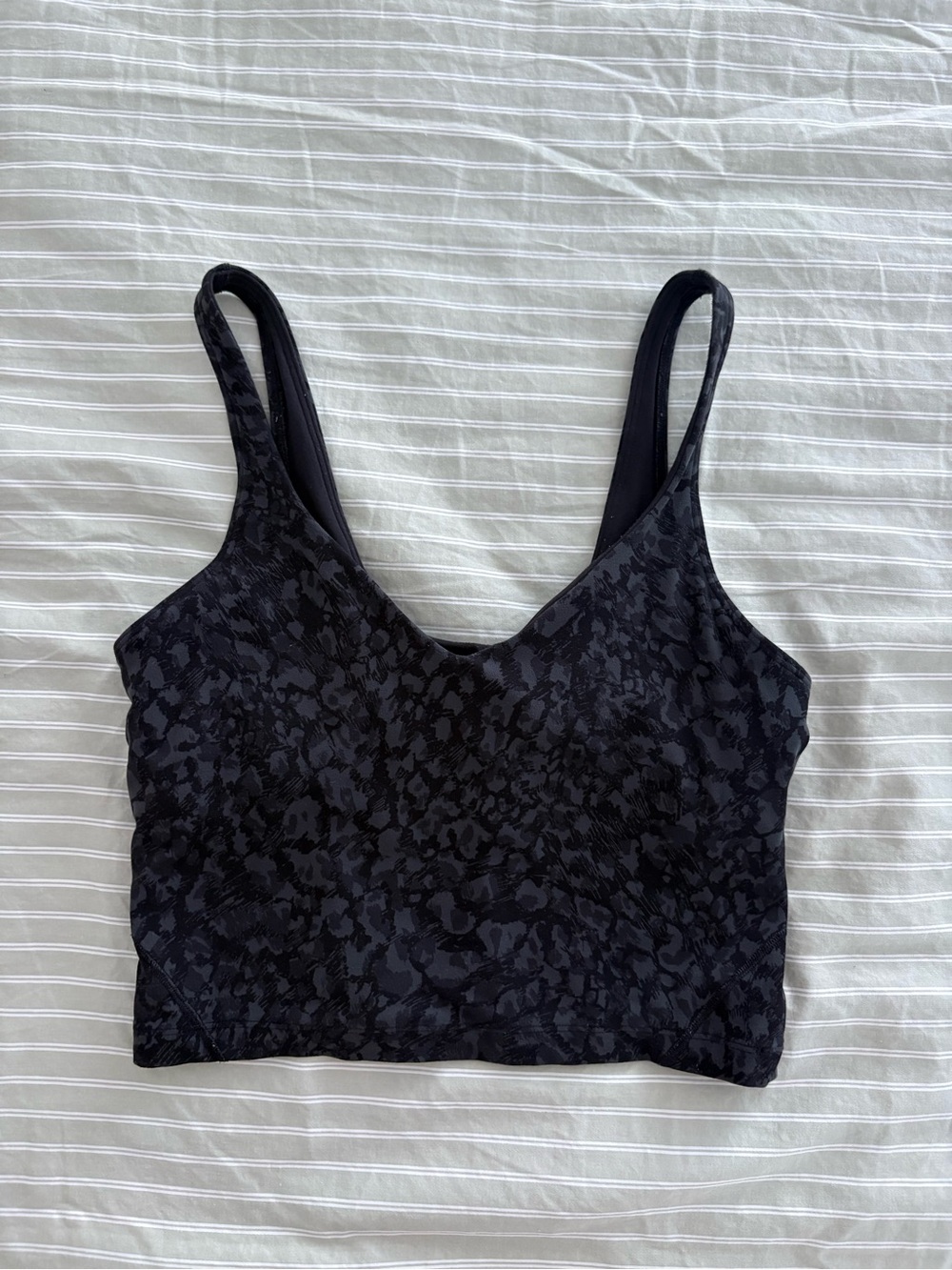 Lululemon Black align tank -Leopard-Print